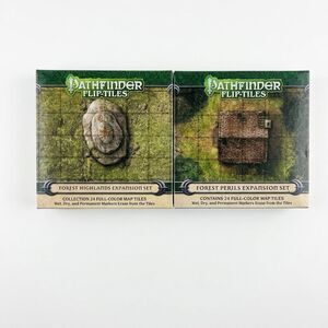 Pathfinder Flip-Tiles Forest Highlands and Forest Perils Map Lot TTRPG D&D